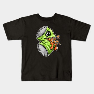 Baked Beans Split Can Cartoon Character Kids T-Shirt